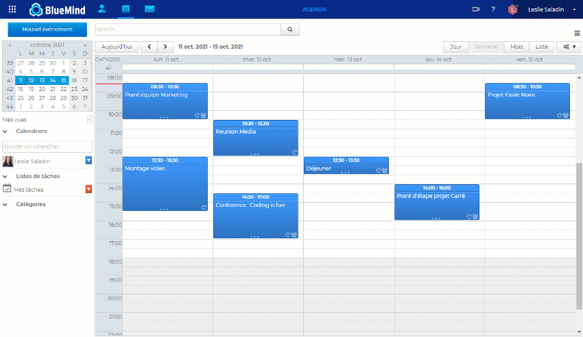 Navigate between different team and group calendars in just a click using views