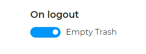 Empty trash - BlueMind email solution