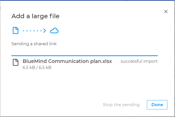 Add large files in BlueMind