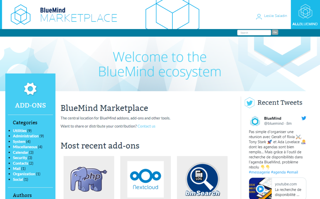 La marketplace de BlueMind